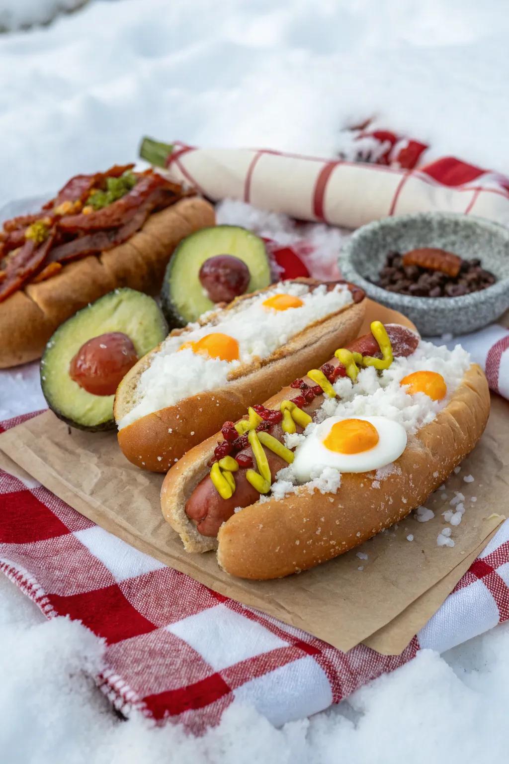 Gourmet frankfurters introduce a fun twist to any picnic.