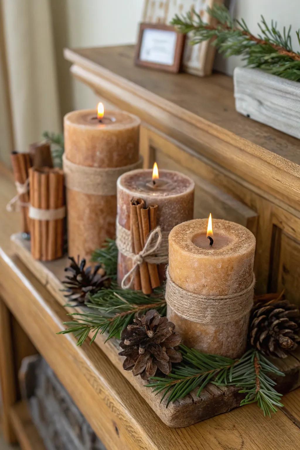 Wax lights that bring the comfort of Yule into every home.