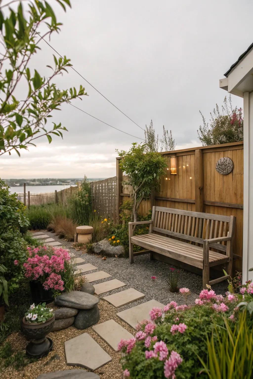 A peaceful meditation corner for relaxation and introspection.