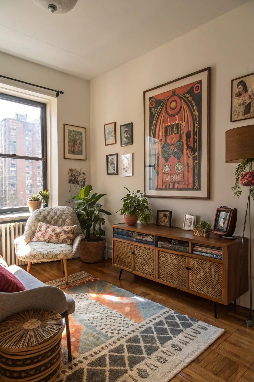 Art pieces make a bold statement and reflect your personality.