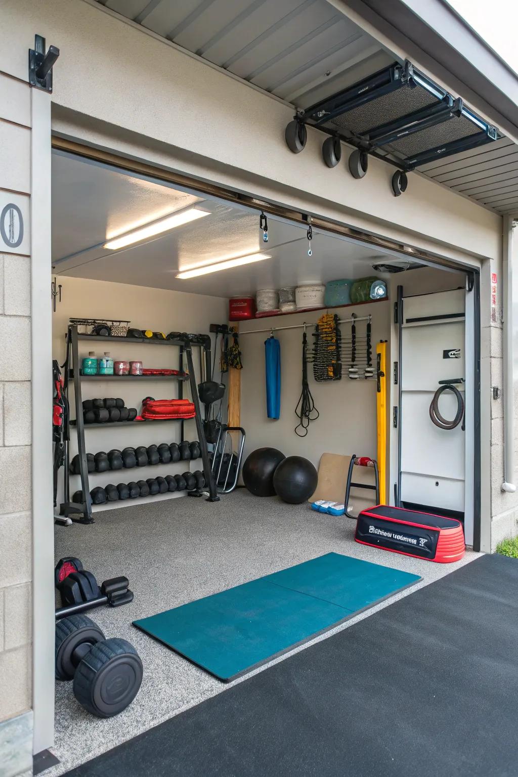 A multipurpose area can enhance the functionality of your garage.