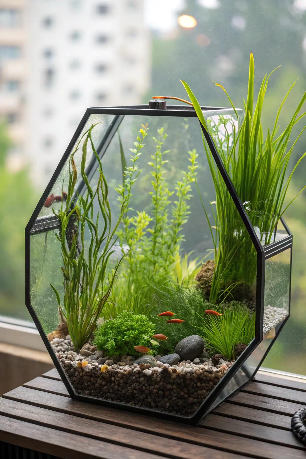 Employ height through an impressive vertical garden.