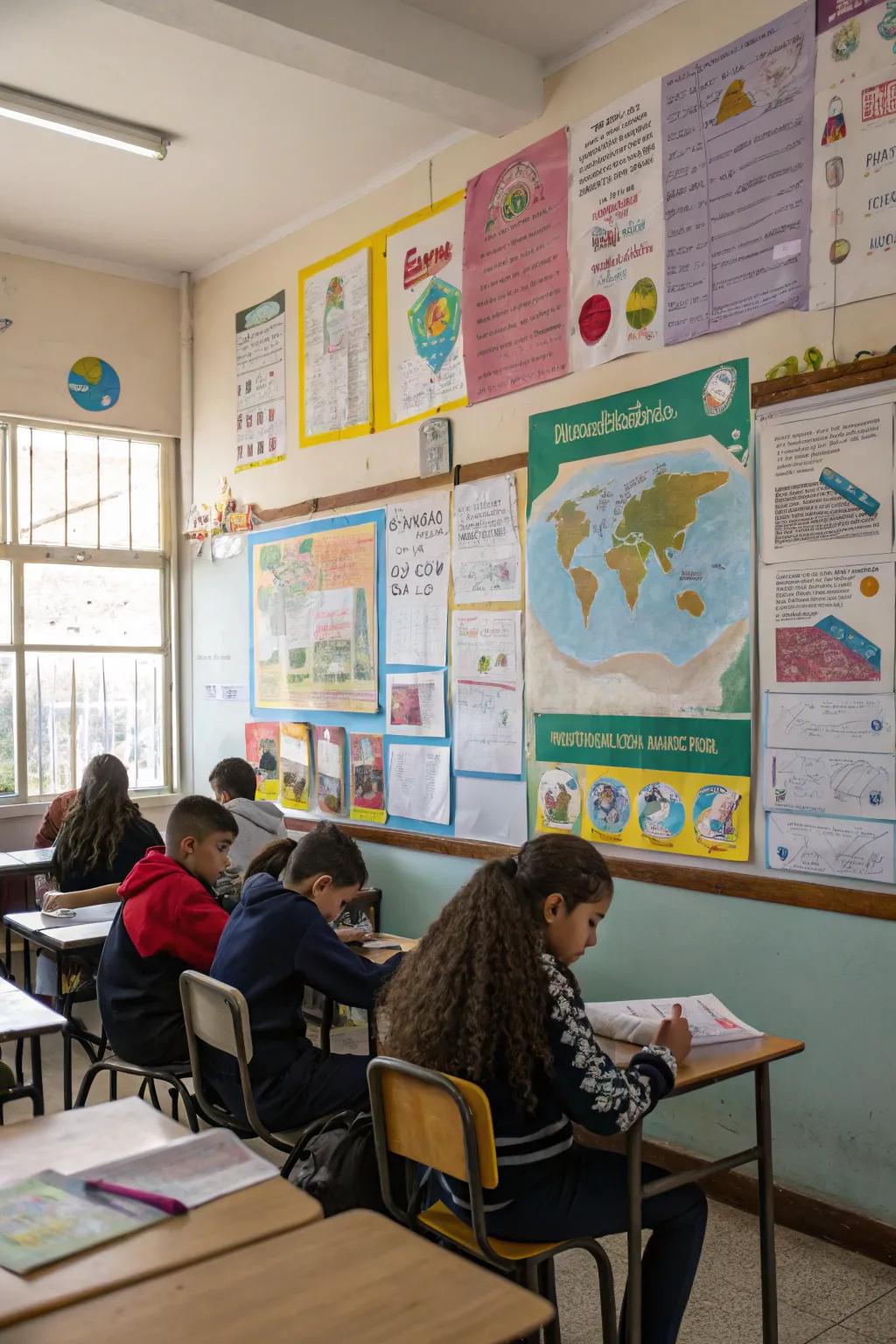 Educational art prints enhancing understanding in the classroom