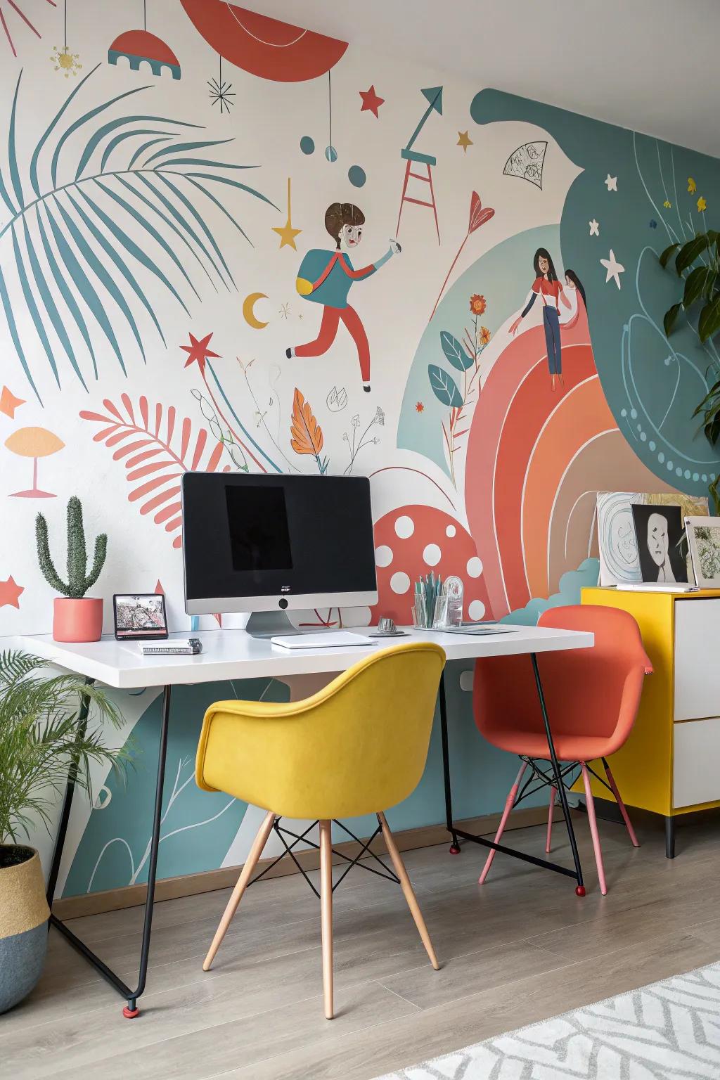 Abstract forms bring creativity and imagination to life on your walls.