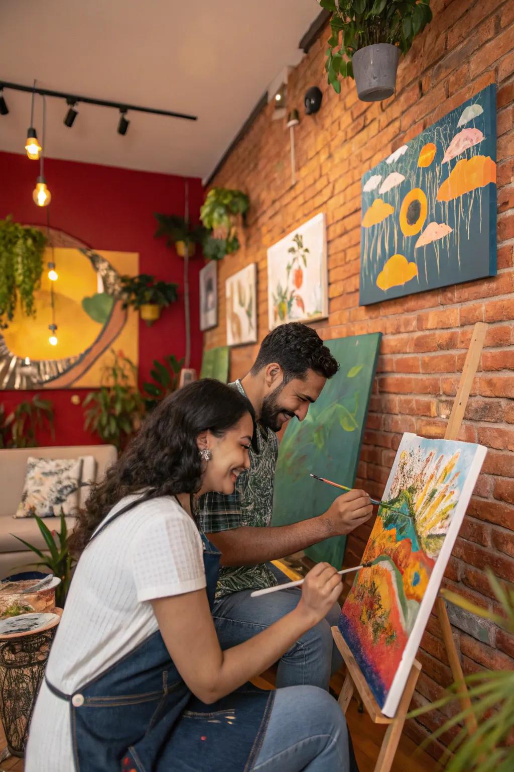 Express your creativity and inspire one another with an imaginative painting session.
