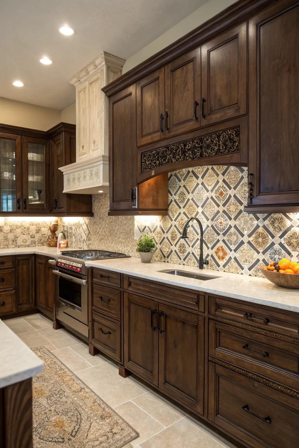 Add exotic flair with Middle Eastern-inspired tiles.