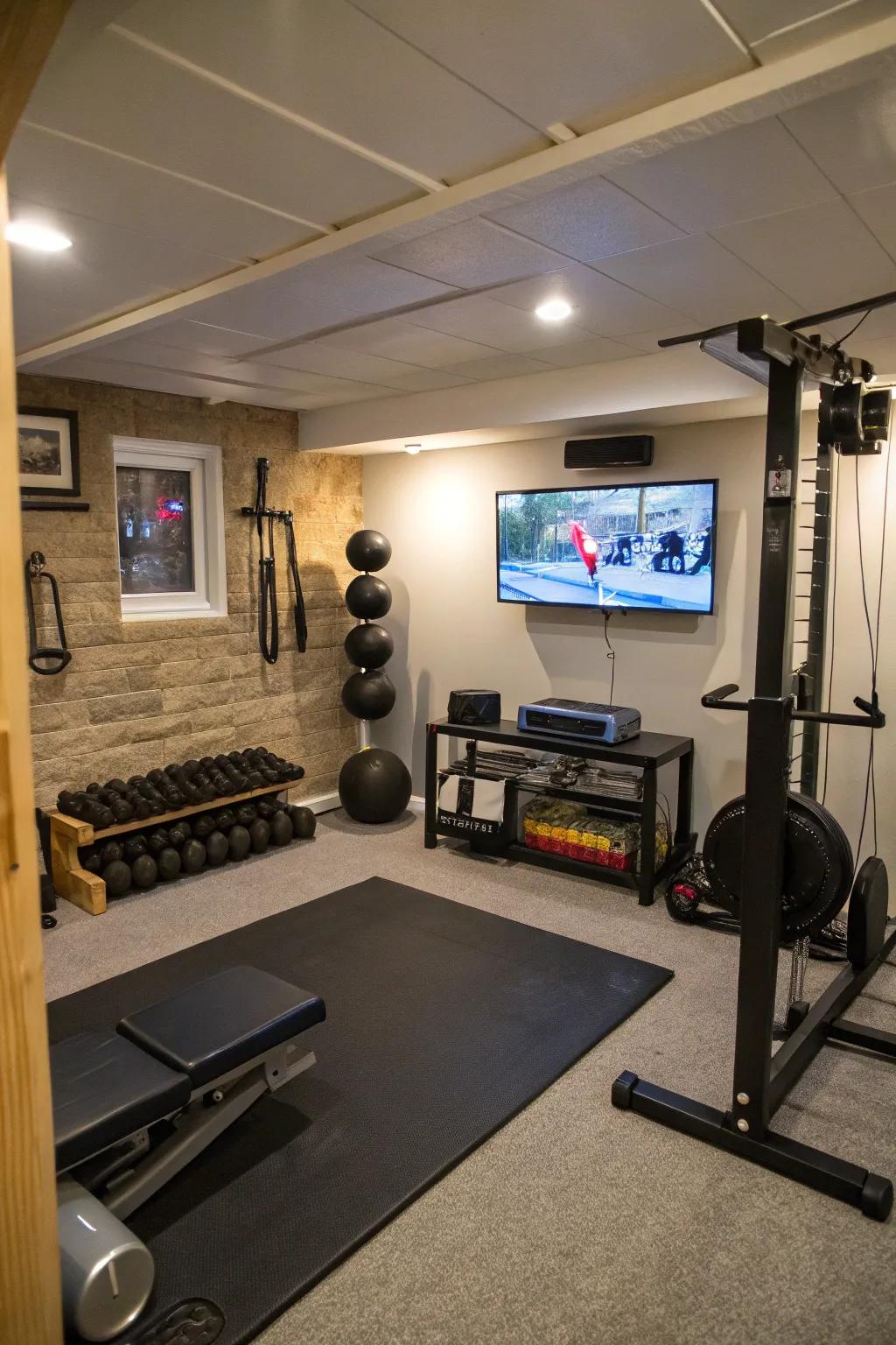 Entertainment can make exercises more enjoyable.