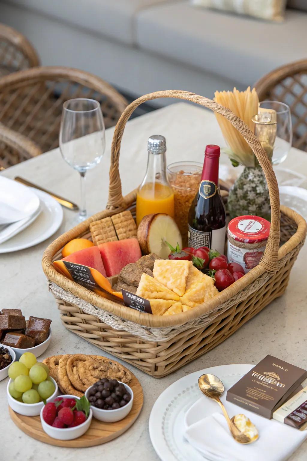 Craft a versatile basket with a wide array of contents.