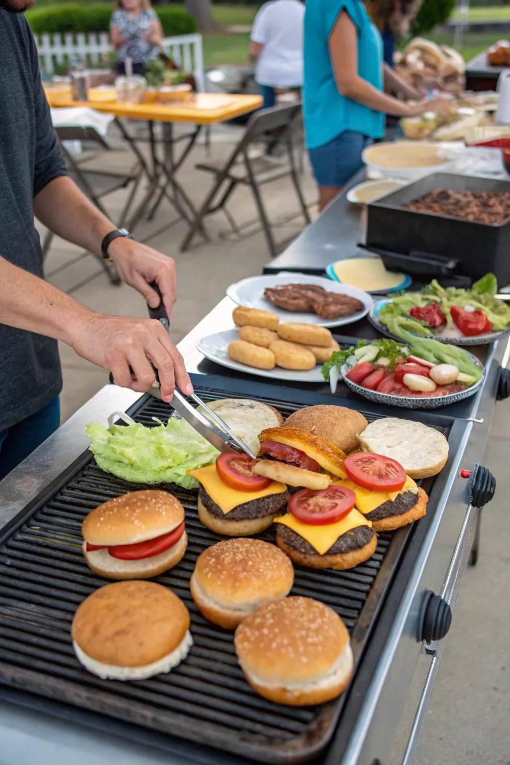 A creative and interactive Gourmet Burger Bar experience.