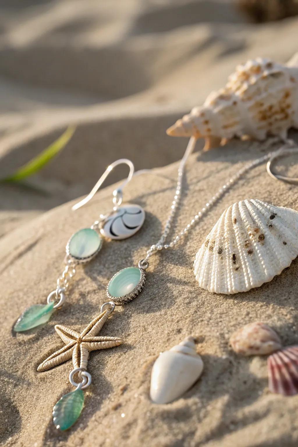 Add a hint of ocean charm with ocean inspired jewelry.