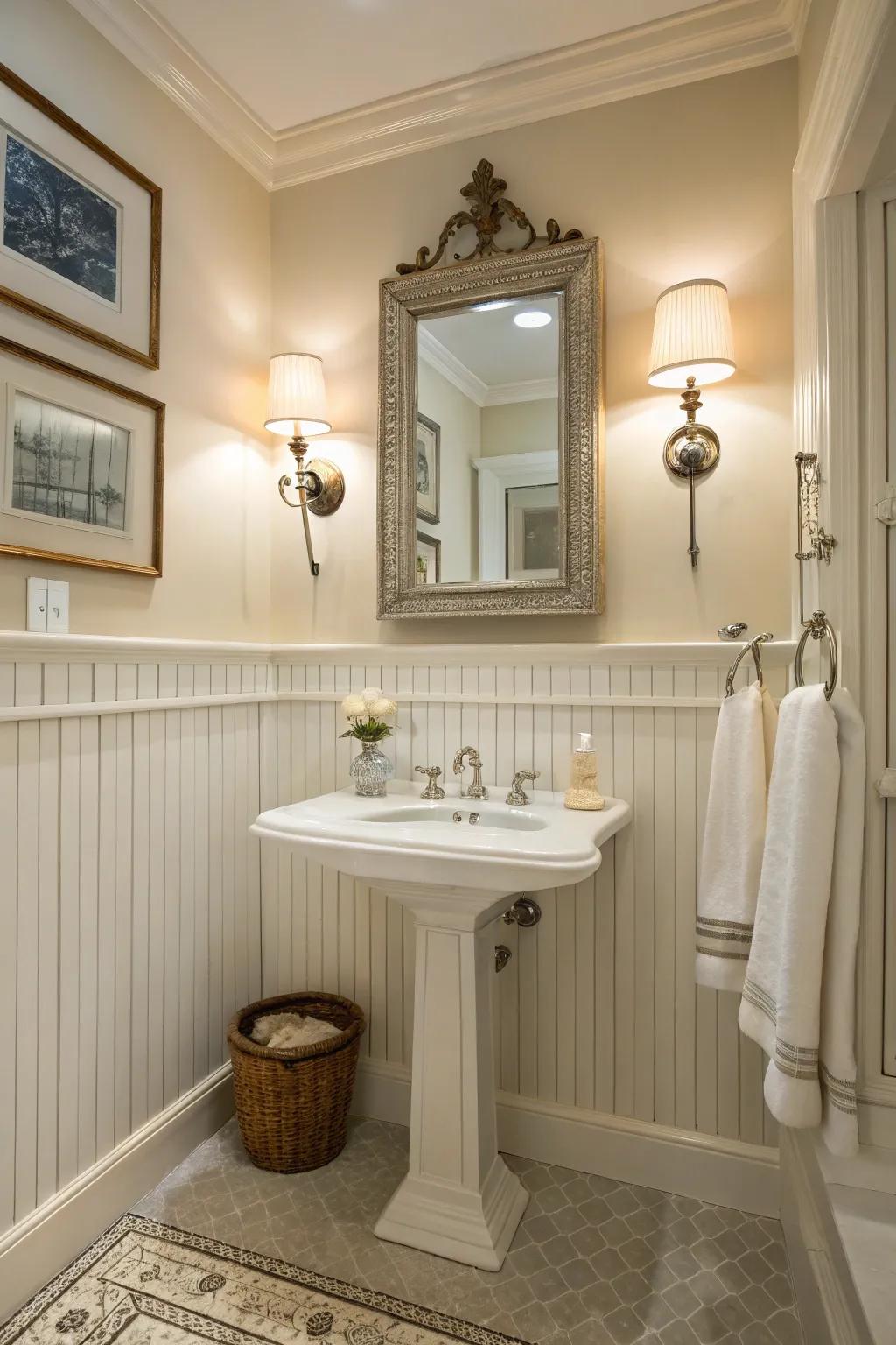 Pair shadowgap with elegant fixtures for a luxurious feel.