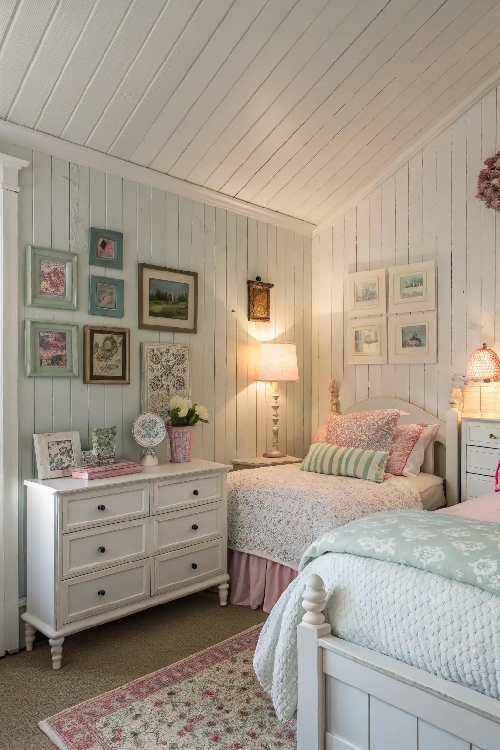 Beadboard paneling offers timeless elegance and versatility.