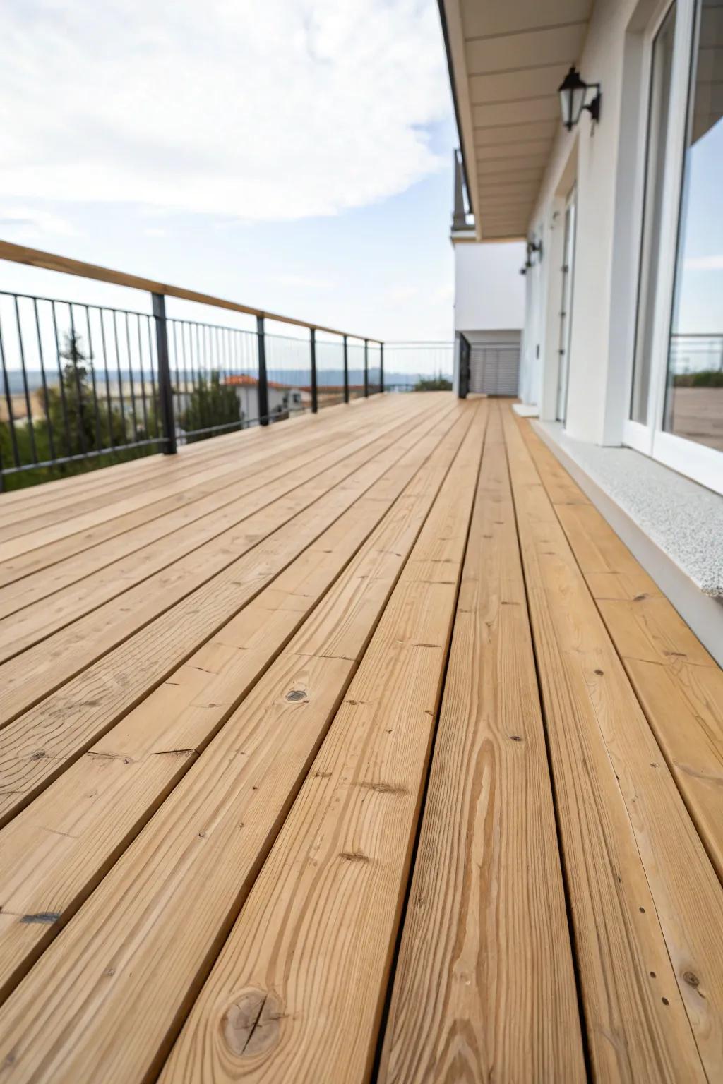 Natural see-through coatings highlight the raw beauty of wood.