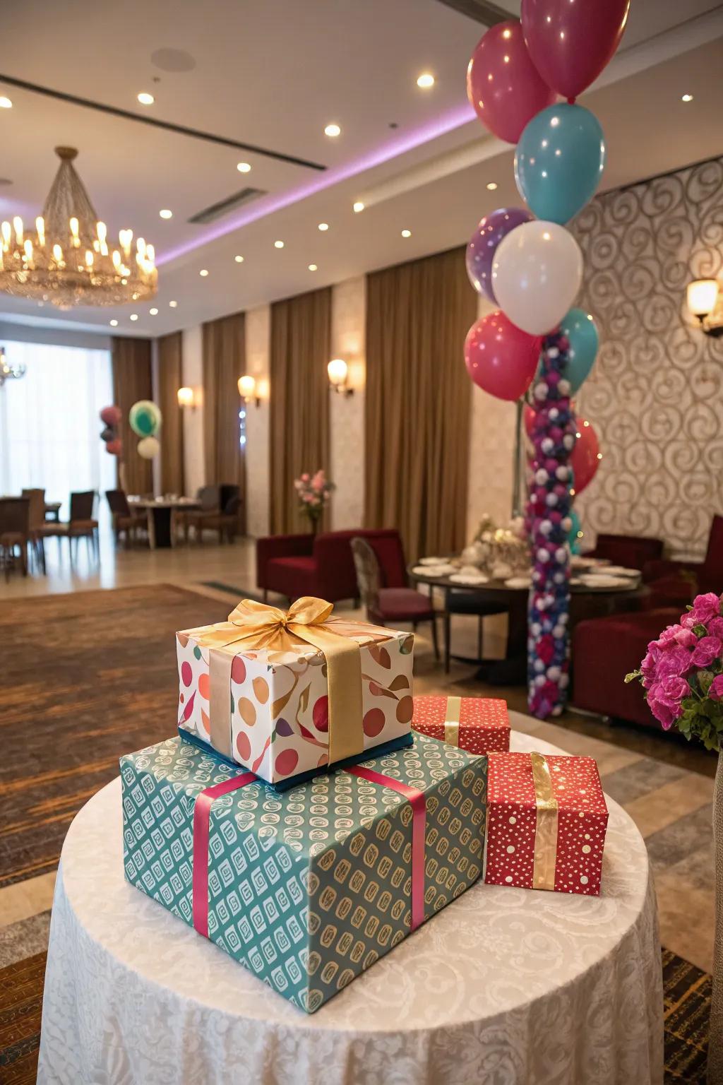 Surprise packages containing delights for interested participants.