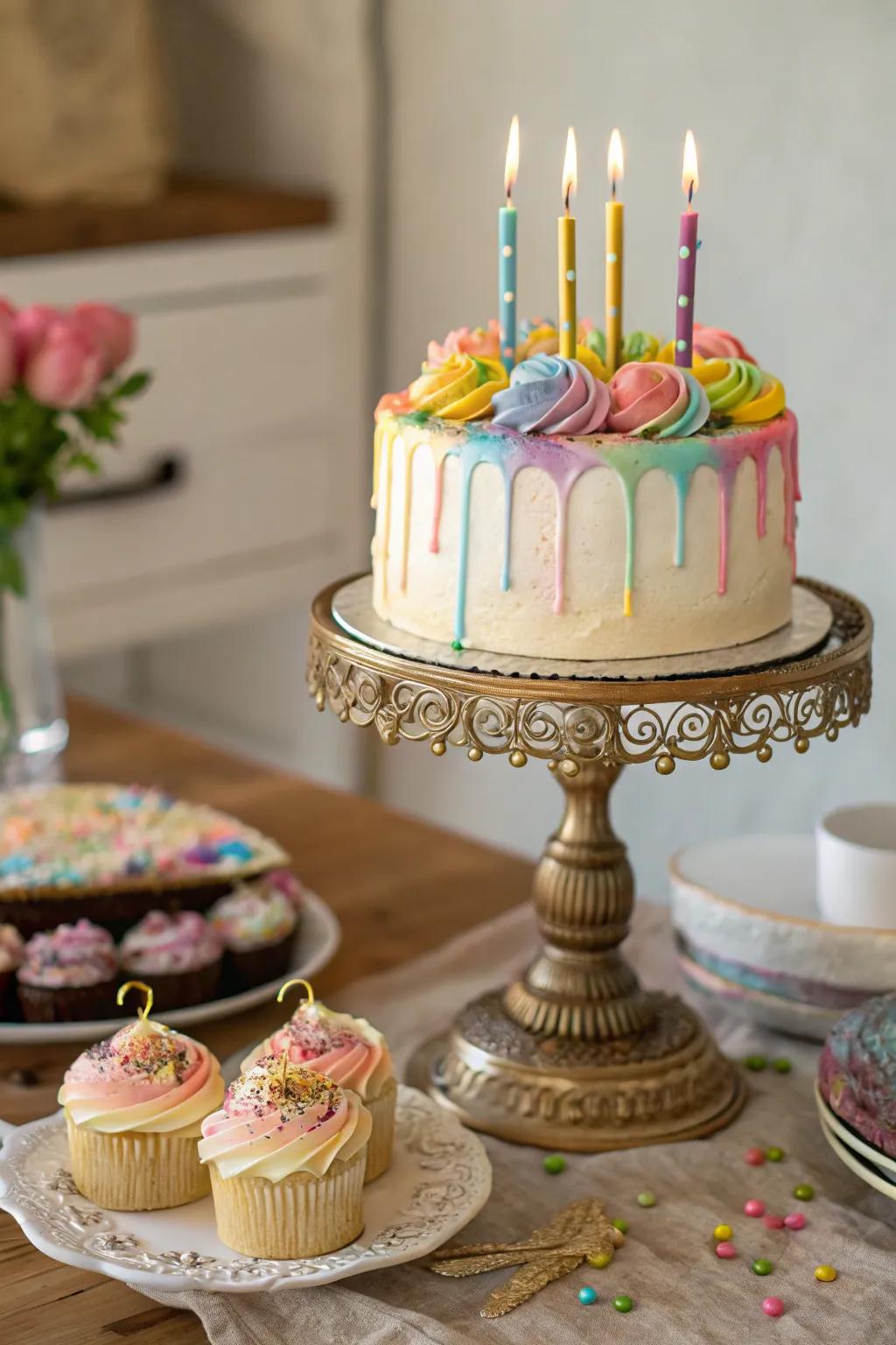 Showcase your cake with a stunning display.