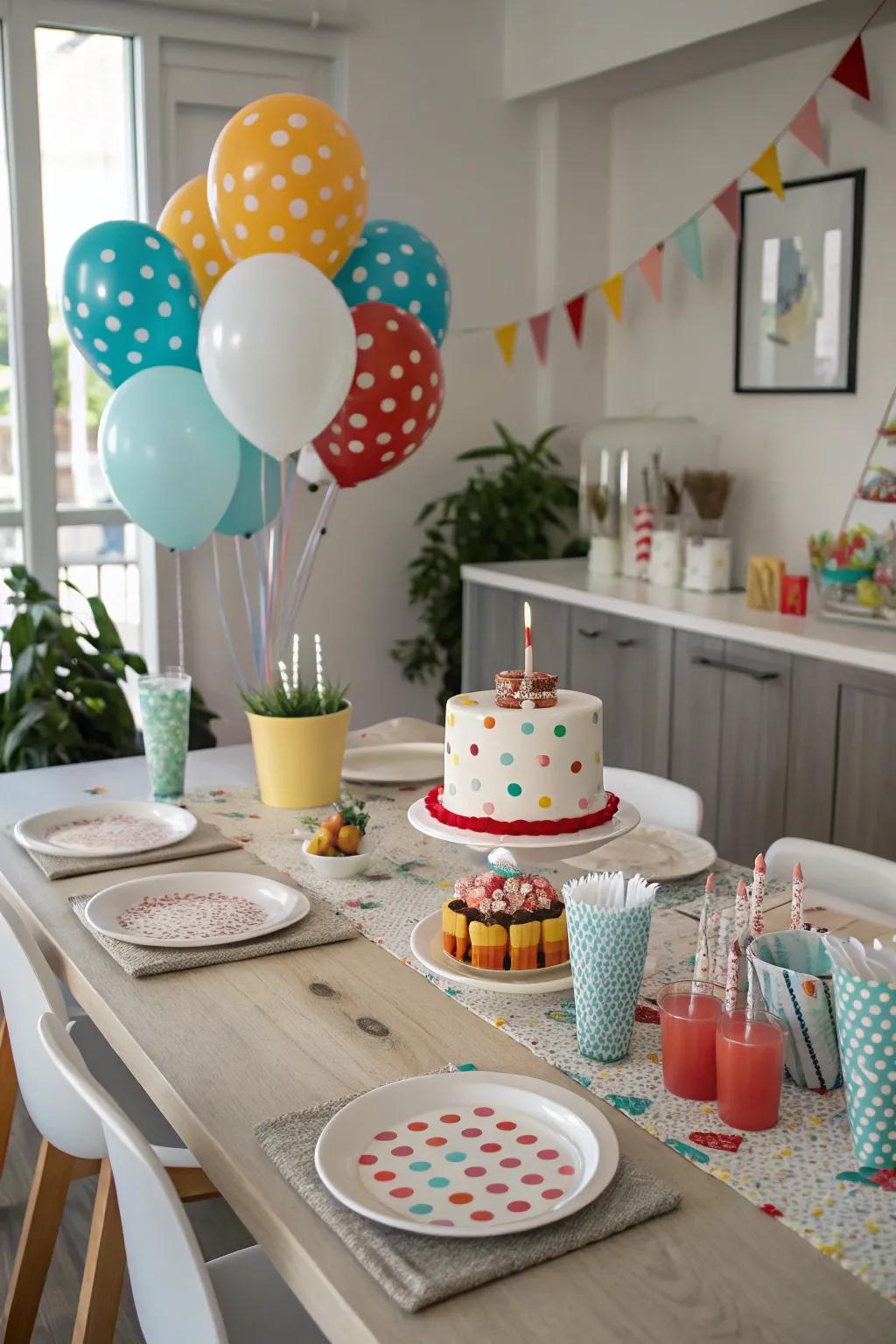 Themed tableware helps create a cohesive party aesthetic.
