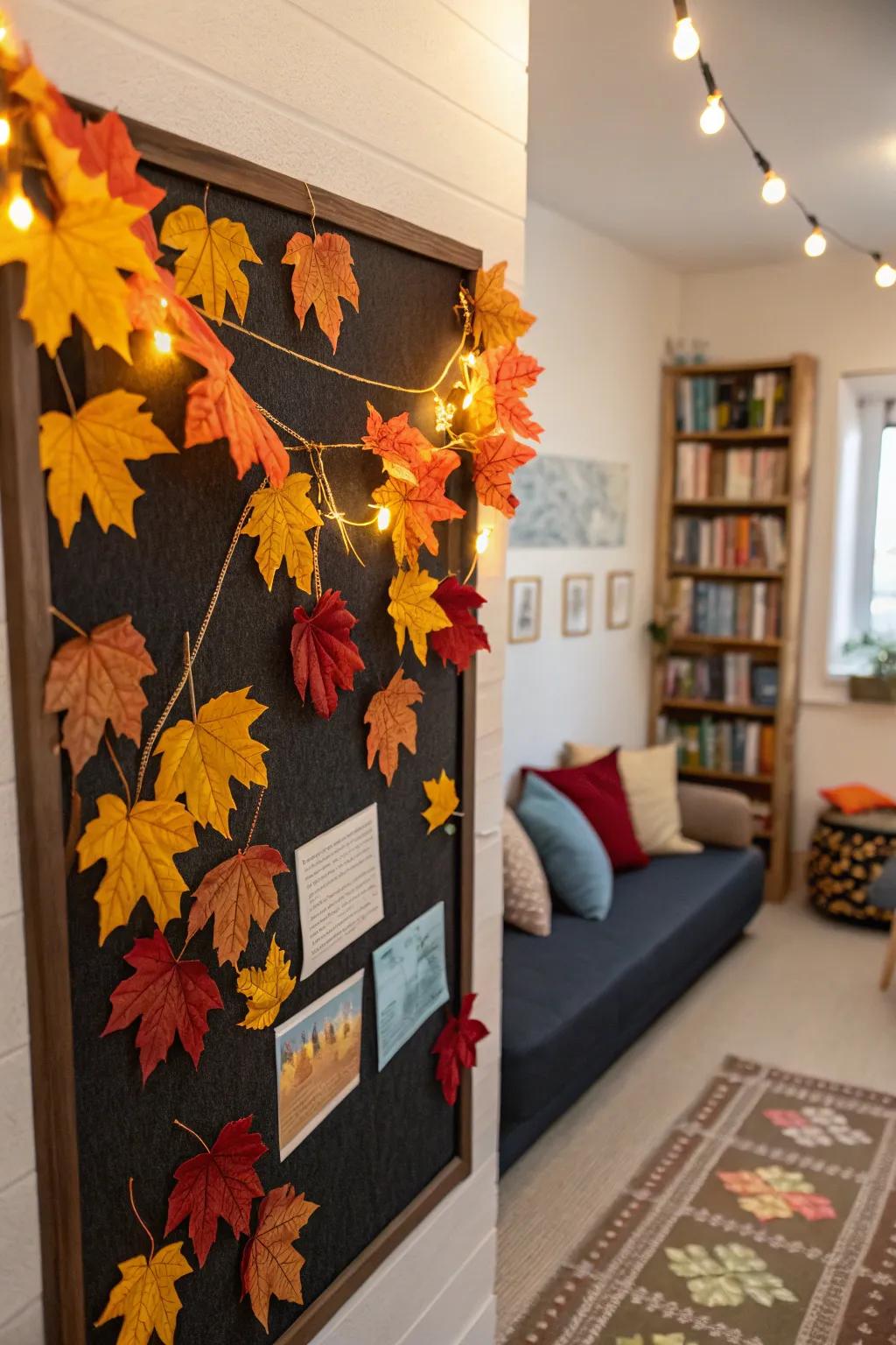 Stay connected to the natural world by updating your board with themed seasons.