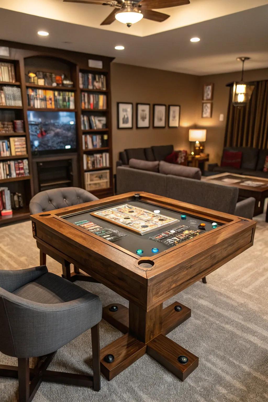 Custom-built features bring a personal touch to your game room.
