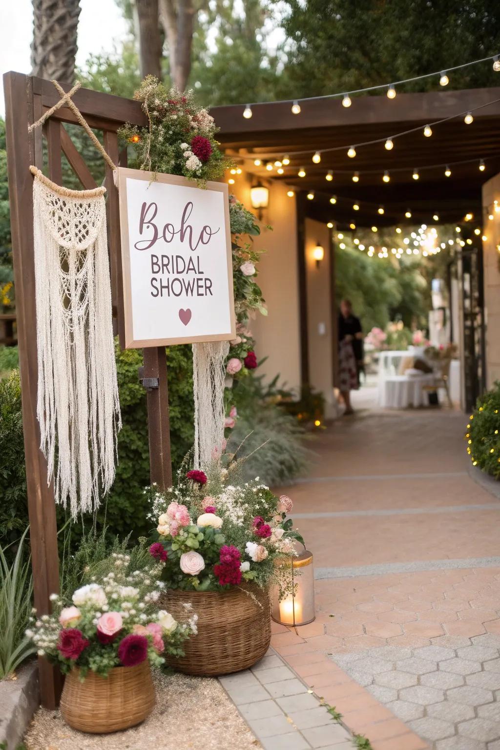 Personalized signs add a special touch.