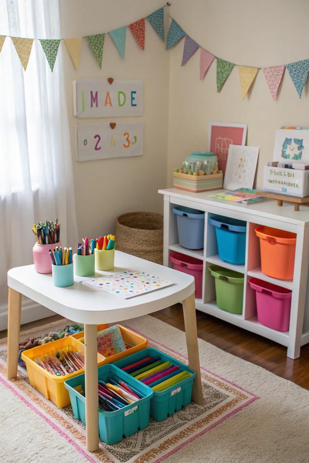 A crafting station that fuels creativity and hands-on enjoyment.