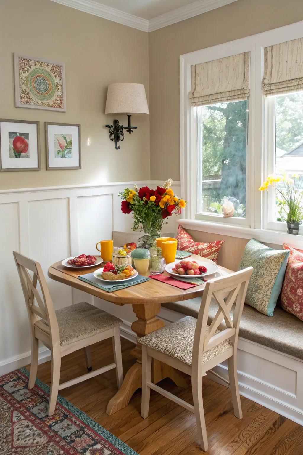 Neutral shades offer a calm ambiance, while accent colors inject personality.