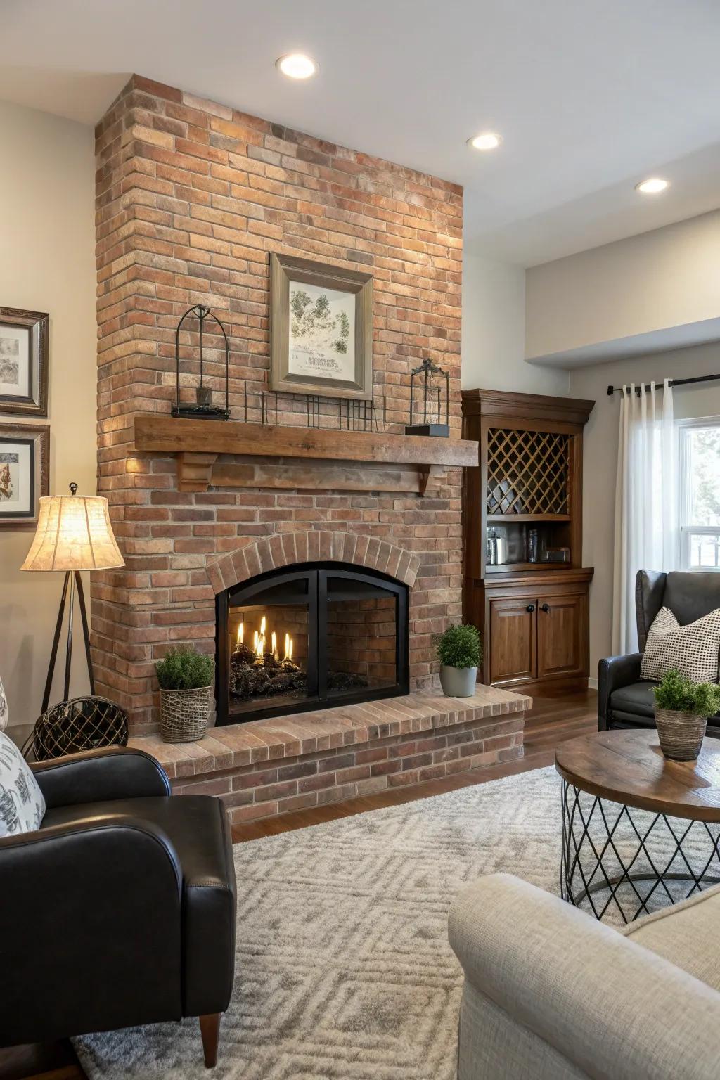 This fireplace combines the best of both worlds.