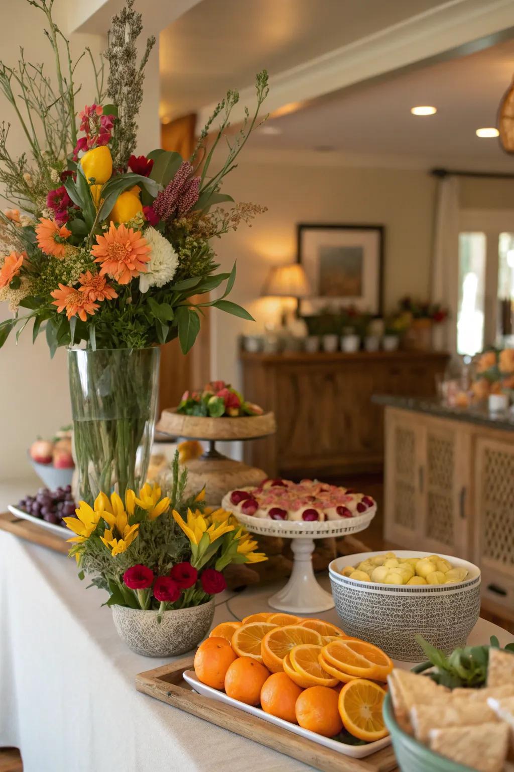 Natural gifts bring freshness and vitality to your buffet.