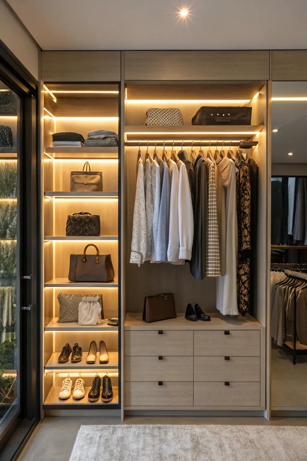 Focused lighting amplifies both visibility and mood.