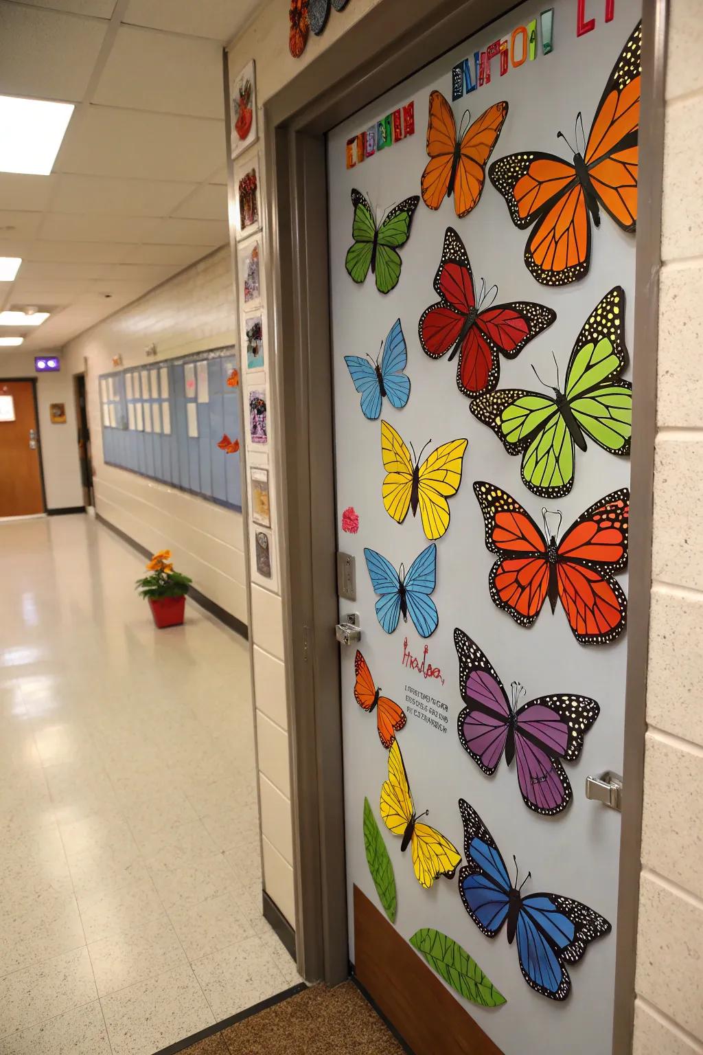 Celebrate the seasons with ever-changing butterfly themes.