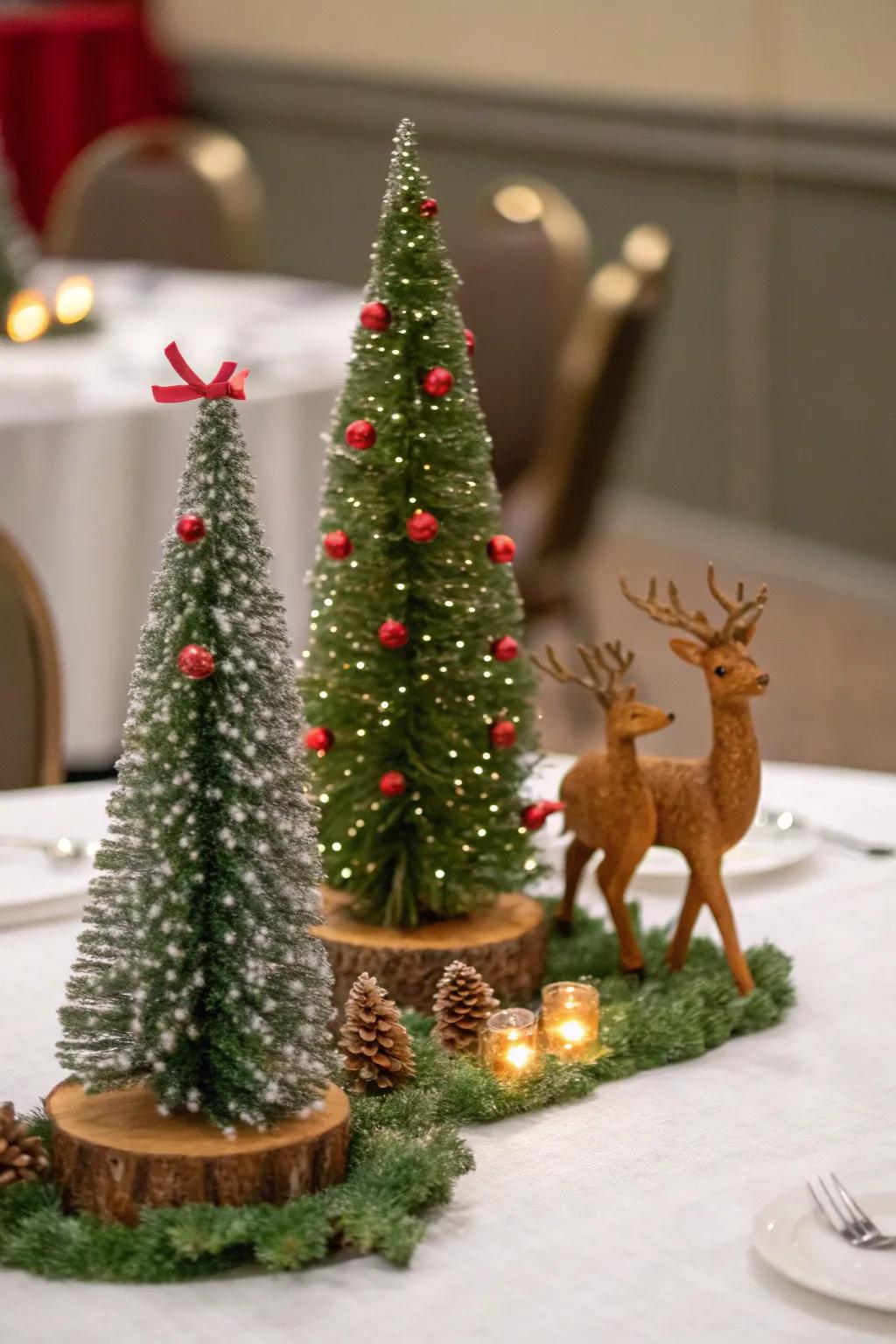 Themed decor infuses an imaginative essence into the holiday table.