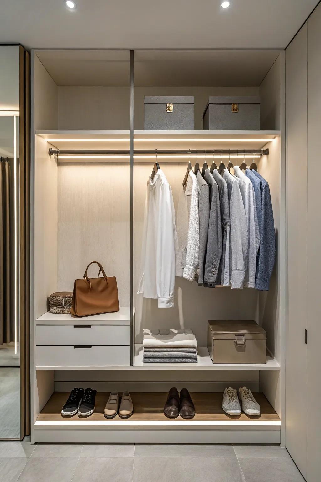 Simple designs give small spaces a sense of calm and spaciousness.