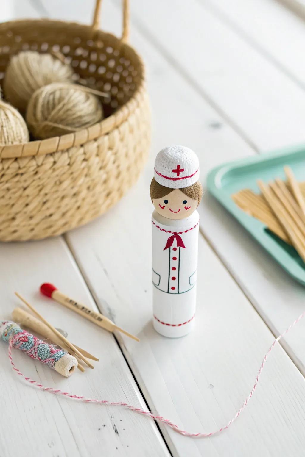 Bring your community to life with charming artisan rod characters, ideal for a minimalist crafts corner!