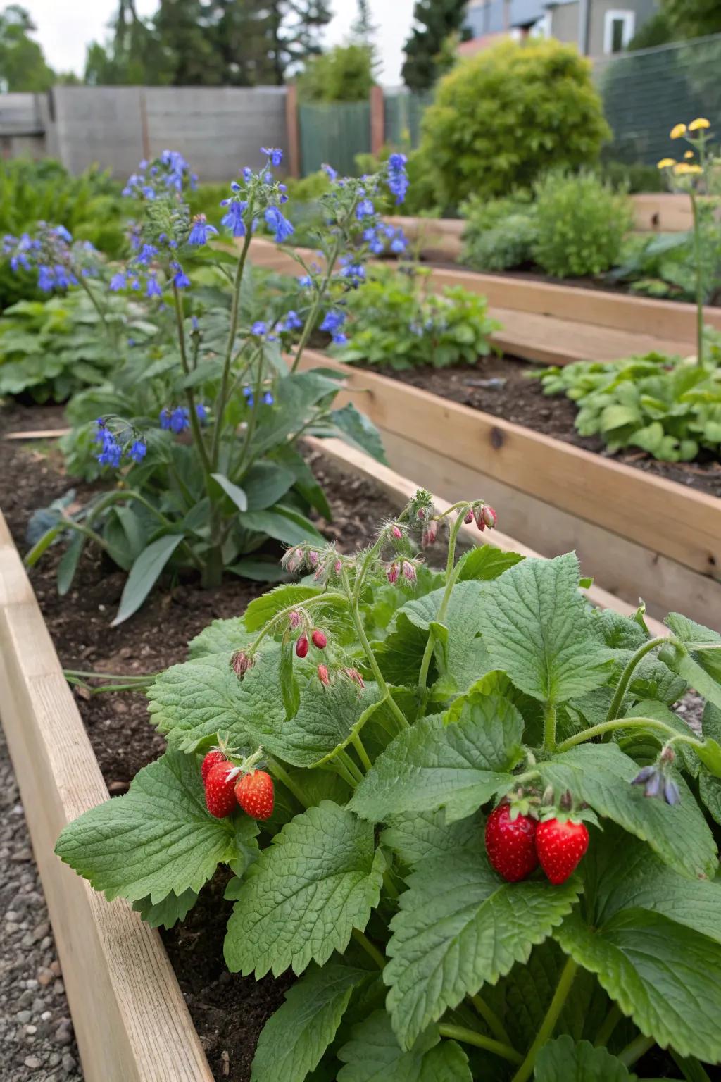 Berries and anise, a remarkably effective garden blend.