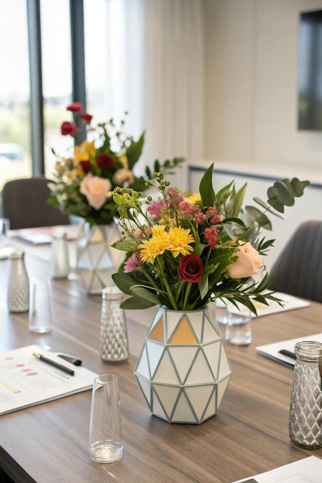 Elegant centerpieces enhance your table arrangements.