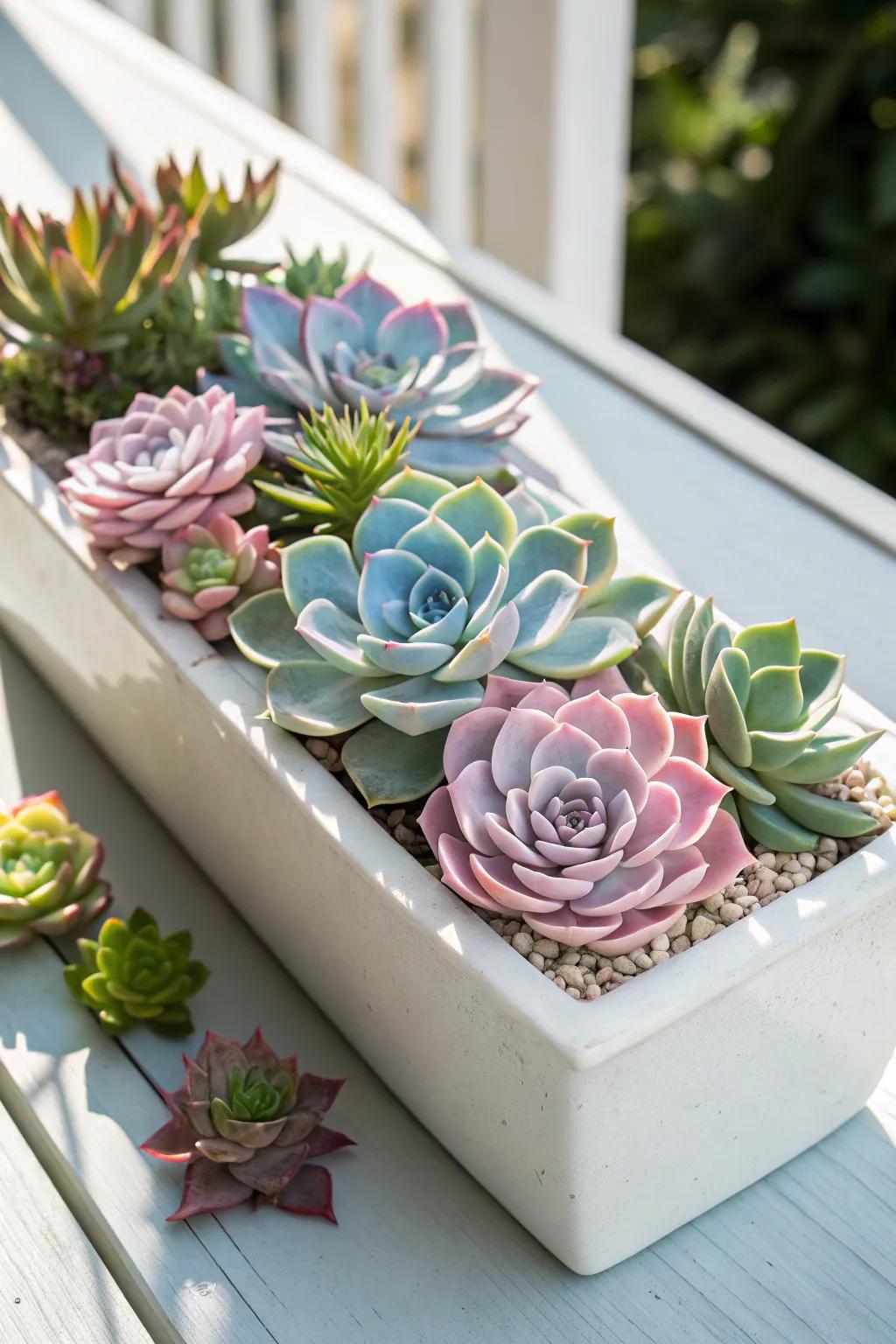 Echeveria providing elegance and style to any garden.