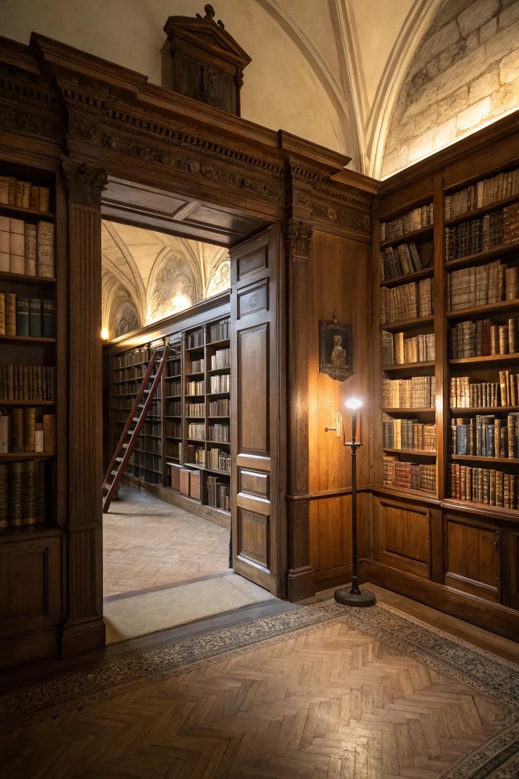 Discover the appeal of hidden spaces with a secret bookcase.