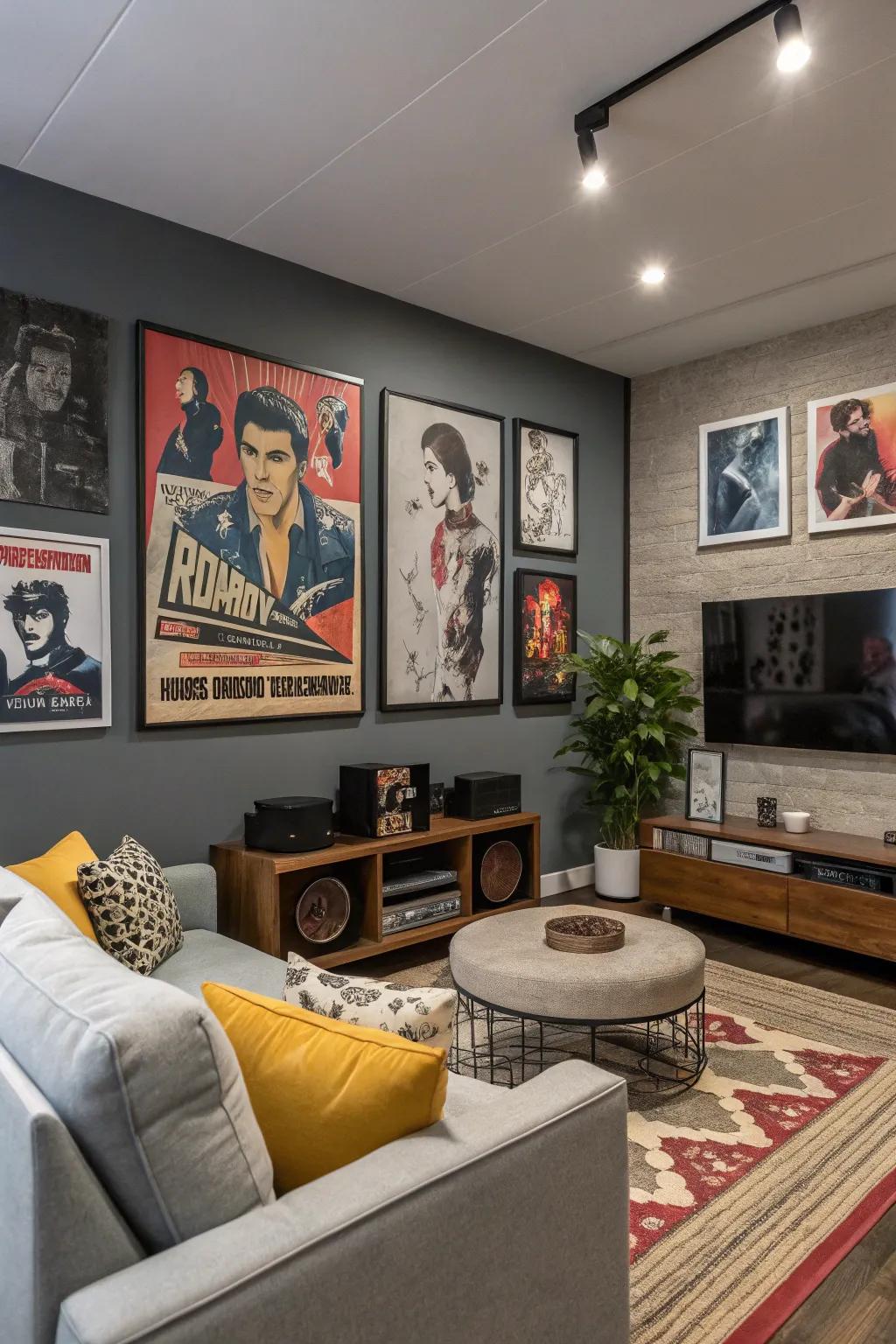 Pop culture posters showcase your personality through your decor.