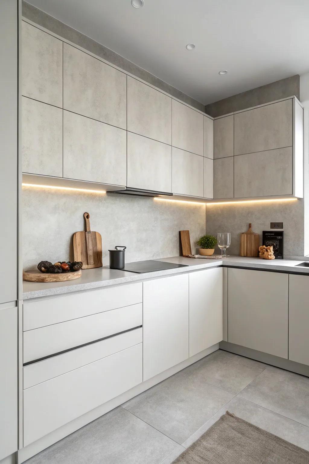 Simple design offers polished and clutter-free kitchen solutions.