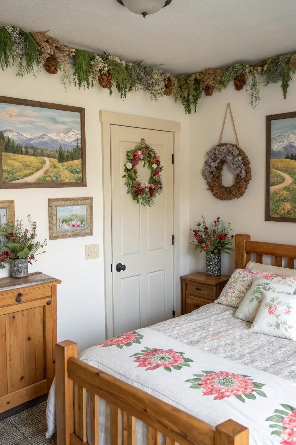 Ornamental embellishments introduce personalized character.