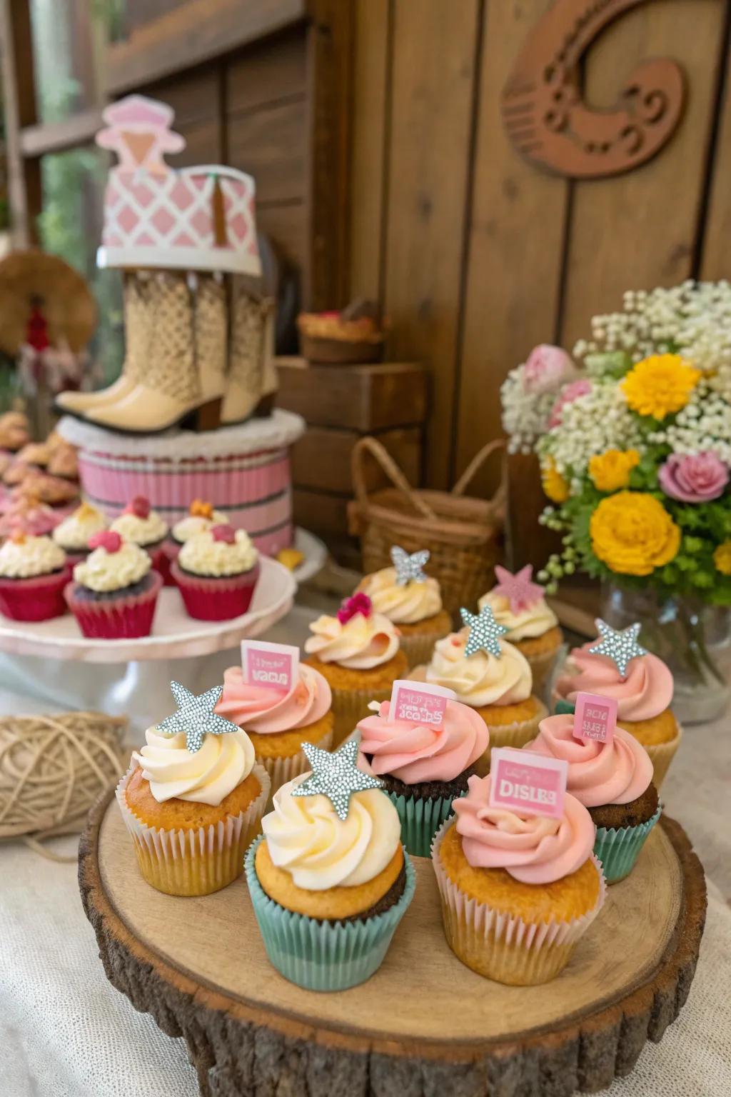 Themed desserts contribute a sweet touch to your cowgirl celebration.