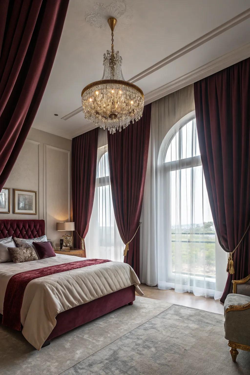 Floor-length curtains add impact and elegance to any space.