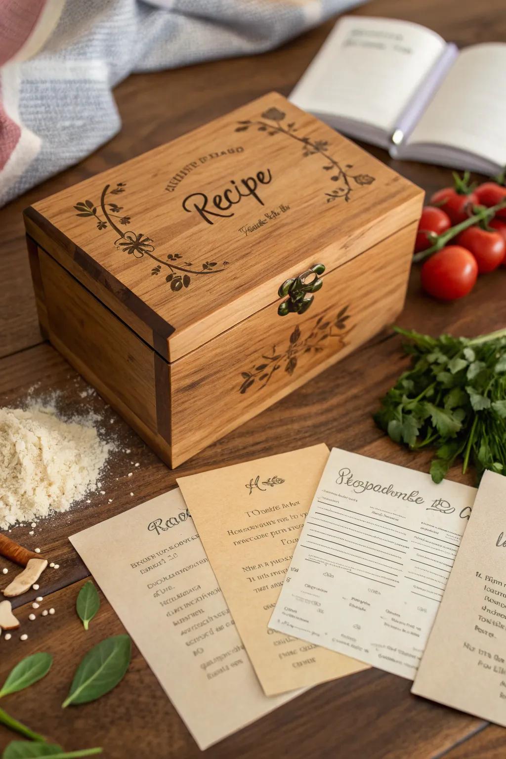 A bespoke recipe keeper to maintain culinary traditions.