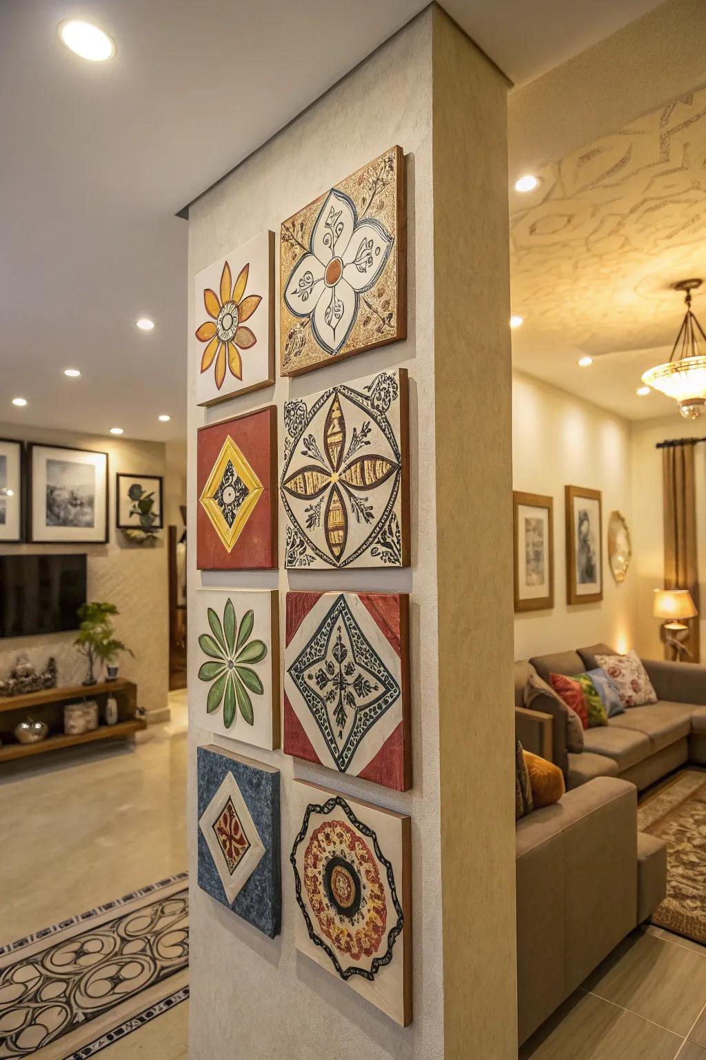 Ceramic wall art infuses your walls with texture and creativity.