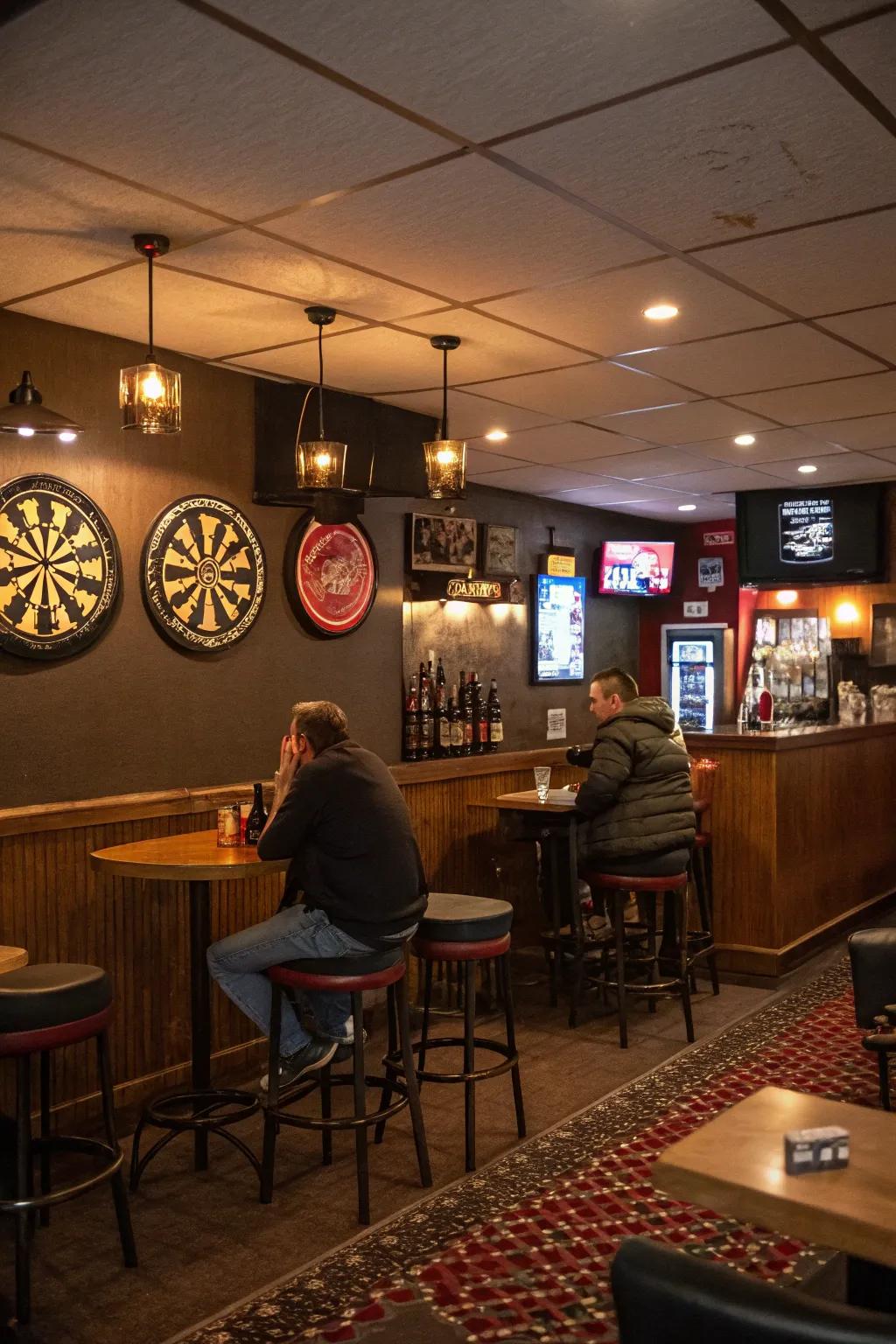 Recreate the sports lounge vibe with a stylish seating area.