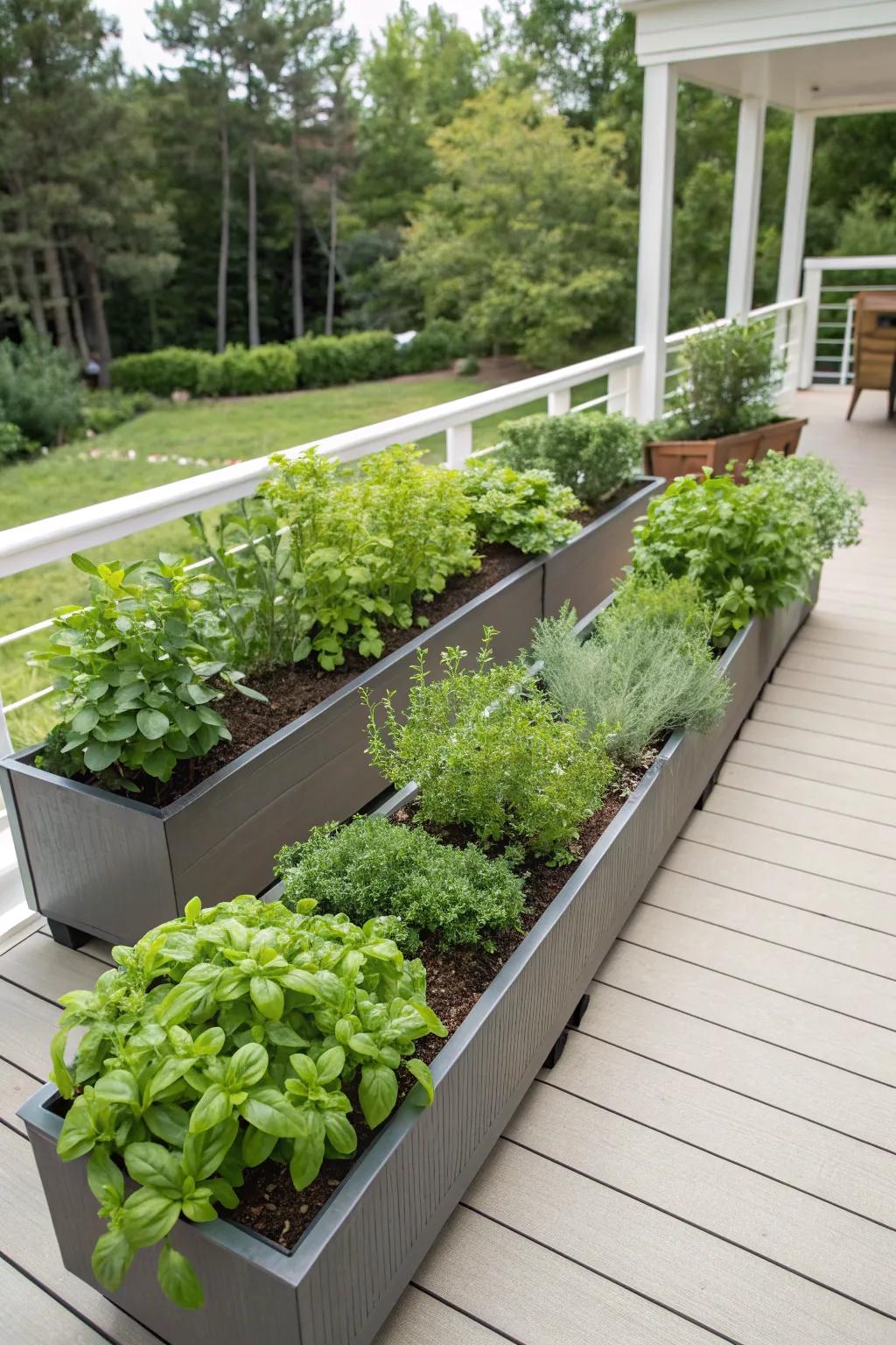 Keep your herb garden tidy using a strategic design.