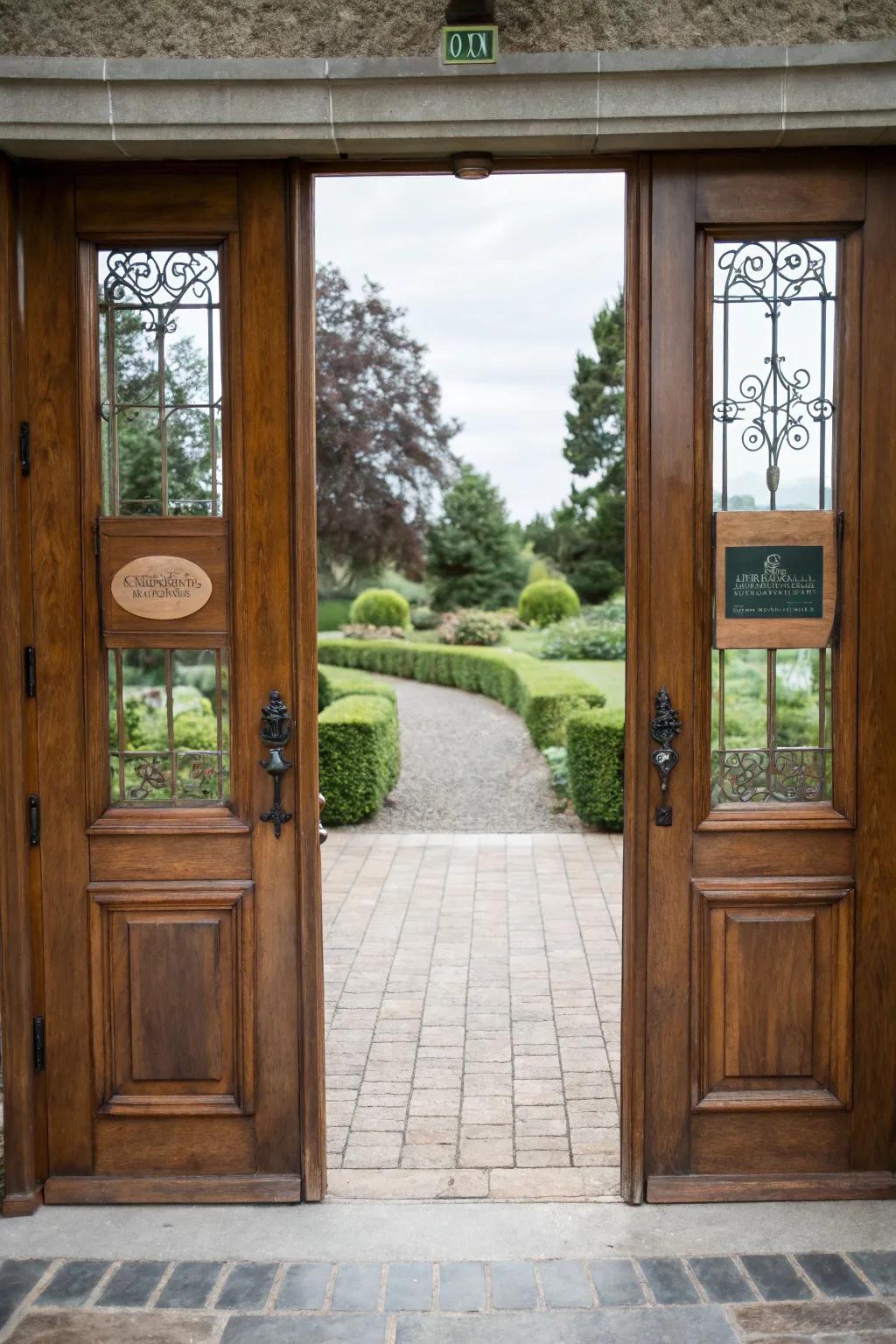 Add personal touches with custom signs that extend a warm welcome.