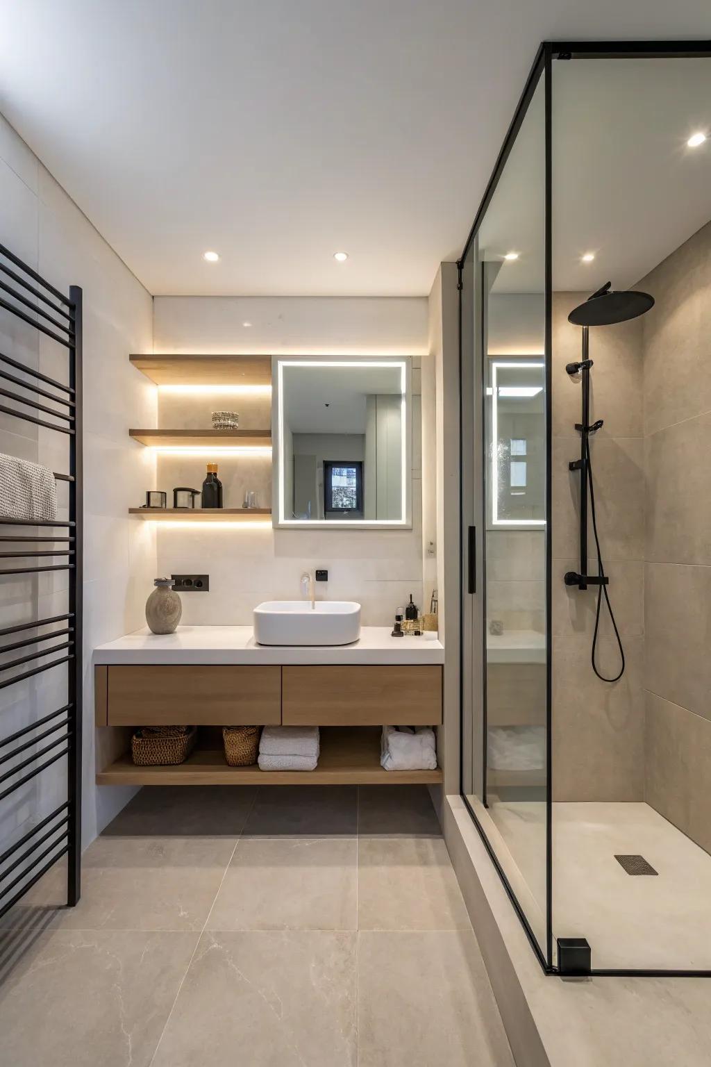 Simple design promotes a peaceful, uncluttered environment.