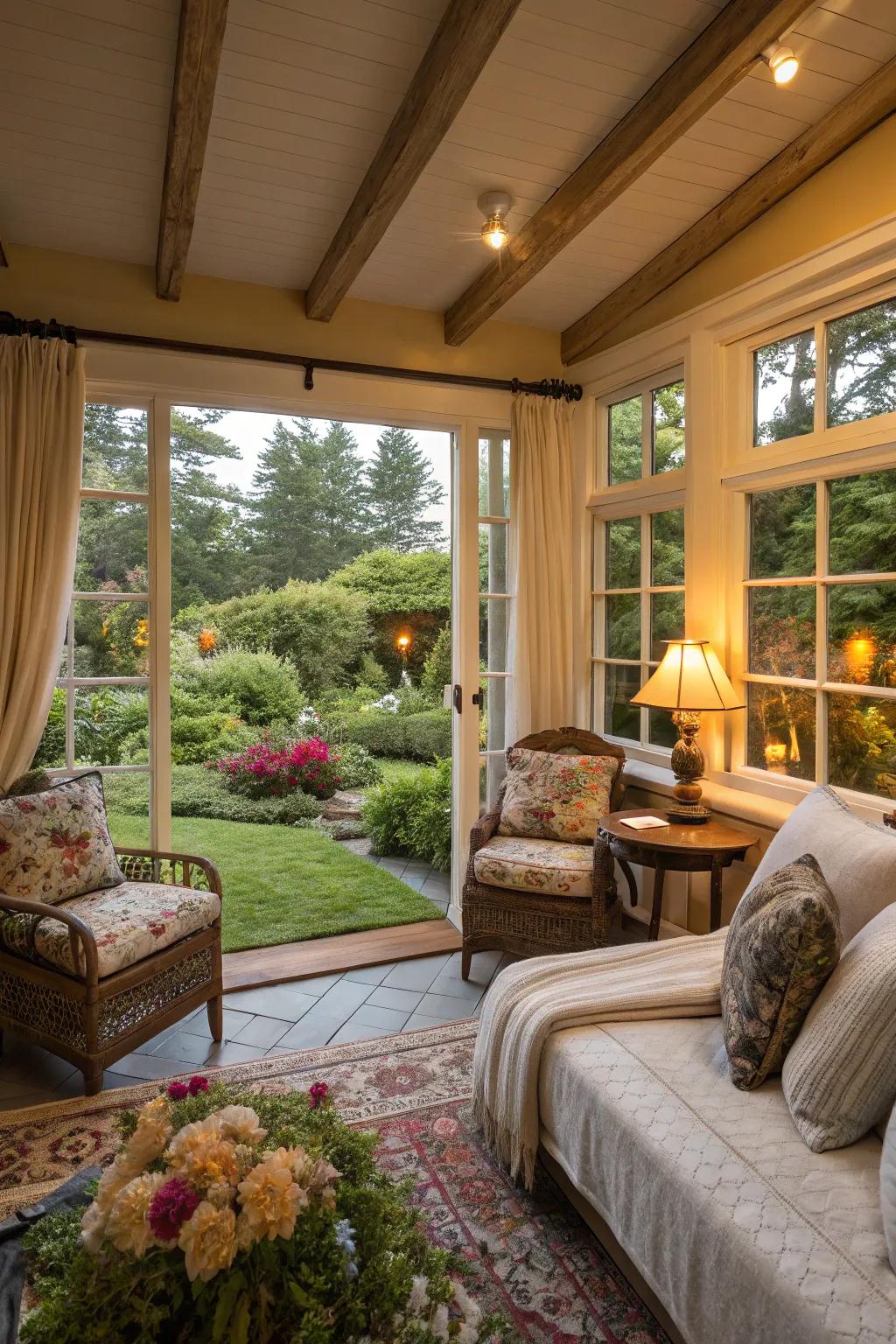 A snug visitor residence that feels like a home away from home.