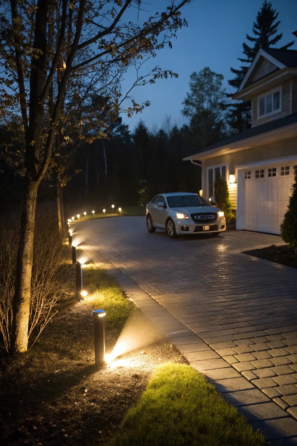 Reactive lights providing safety and convenience.