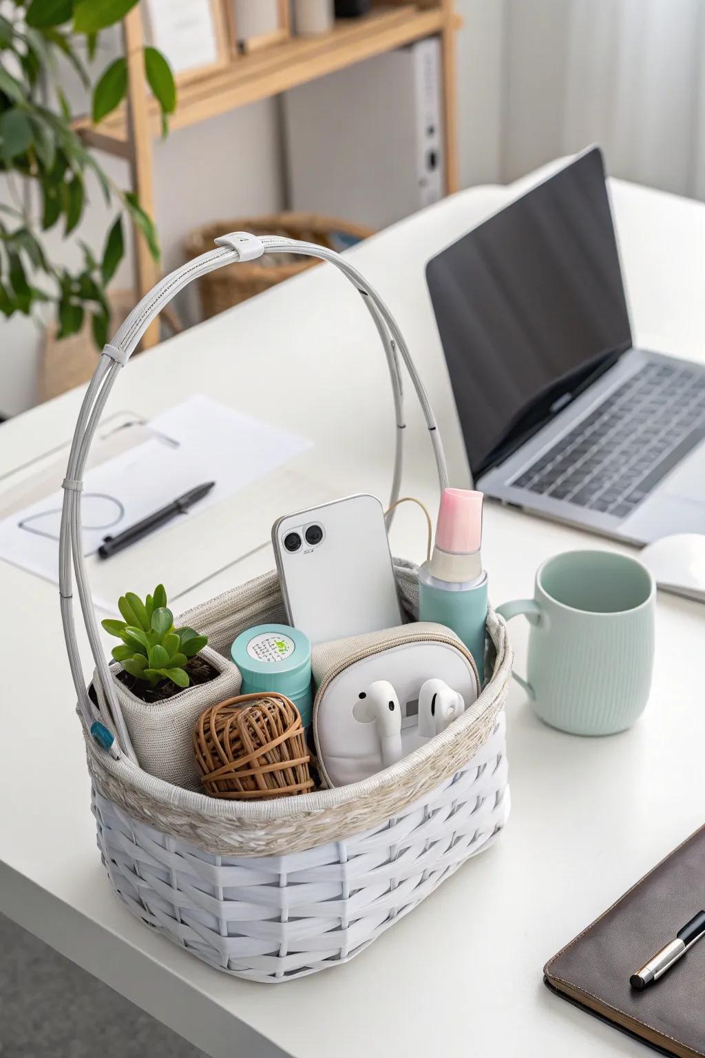 A tech enthusiast's treasure within an Easter basket.